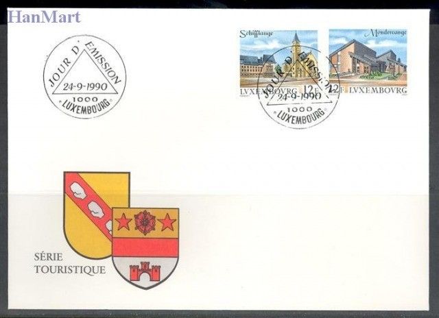 Znaczek Luksemburg 1990 Mi 1251-1252 FDC