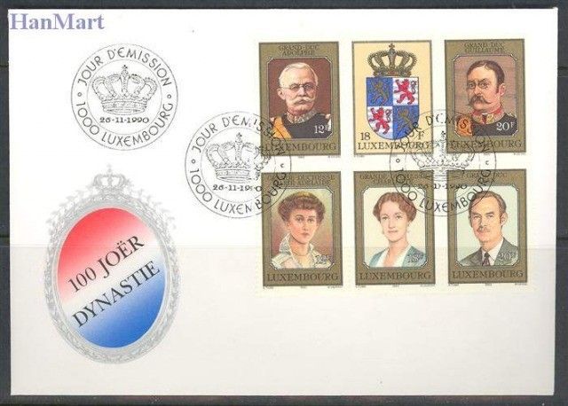 Znaczek Luksemburg 1990 Mi 1253-1258 FDC