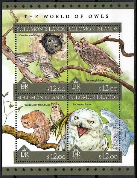 Znaczek Wyspy Salomona 2016 Mi ark 3766-3769 Czyste **