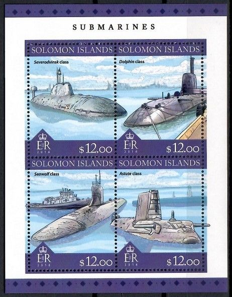 Znaczek Wyspy Salomona 2016 Mi ark 3786-3789 Czyste **