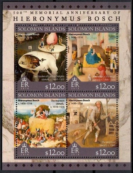 Znaczek Wyspy Salomona 2016 Mi ark 3821-3824 Czyste **