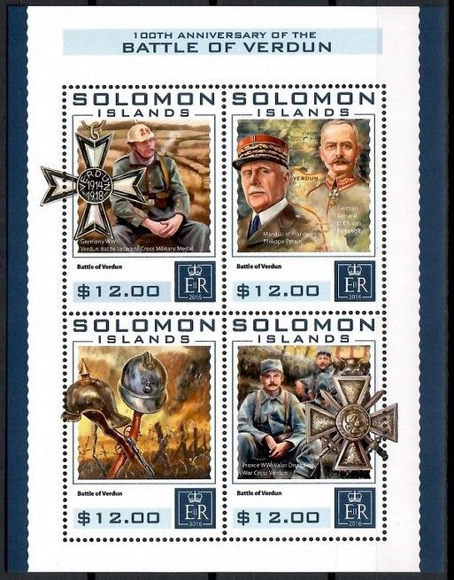 Znaczek Wyspy Salomona 2016 Mi ark 3931-3934 Czyste **