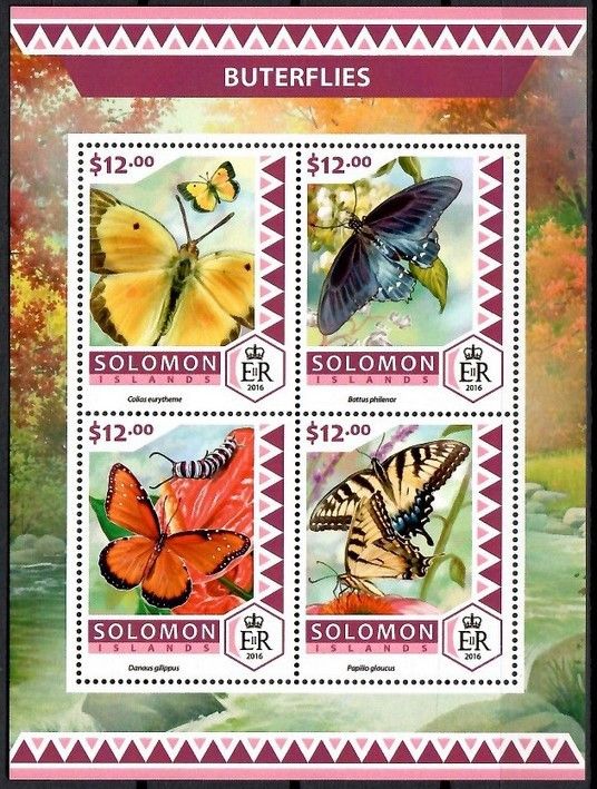 Znaczek Wyspy Salomona 2016 Mi ark 4130-4133 Czyste **