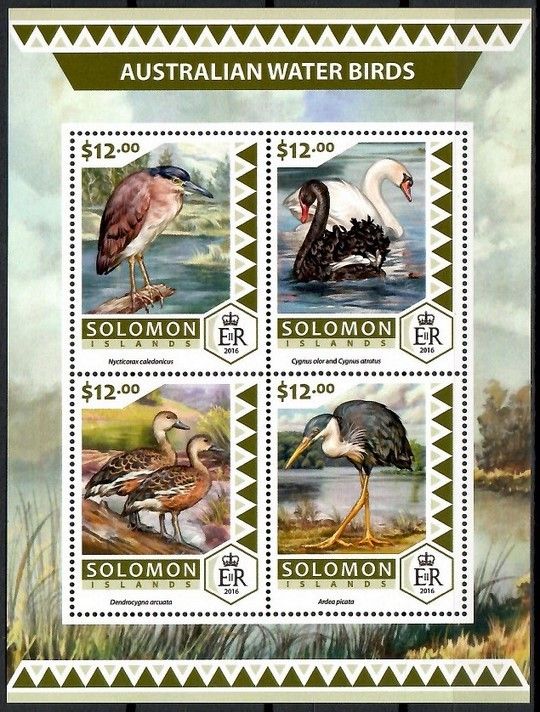 Znaczek Wyspy Salomona 2016 Mi ark 4145-4148 Czyste **