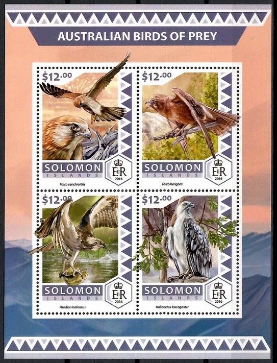 Znaczek Wyspy Salomona 2016 Mi ark 4150-4153 Czyste **