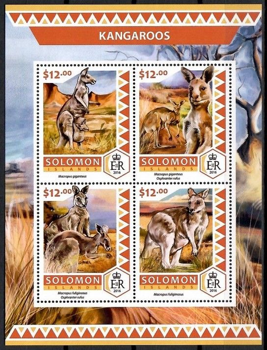 Znaczek Wyspy Salomona 2016 Mi ark 4160-4163 Czyste **