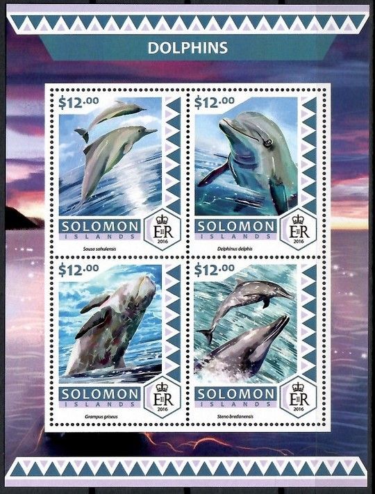 Znaczek Wyspy Salomona 2016 Mi ark 4170-4173 Czyste **
