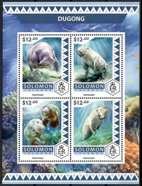 Znaczek Wyspy Salomona 2016 Mi ark 4175-4178 Czyste **