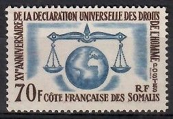 Znaczek Somali Francuskie 1963 Mi 356 Czyste **