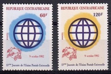 Znaczek Republika Środkowoafrykańska 1982 Mi 886-887 Czyste **