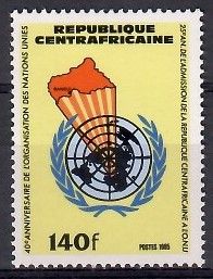Znaczek Republika Środkowoafrykańska 1985 Mi 1176 Czyste **