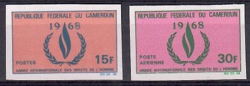 Znaczek Kamerun 1968 Mi 555-556B Czyste **