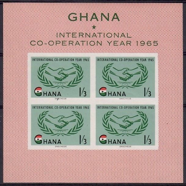 Znaczek Ghana 1965 Mi bl 16 Czyste **