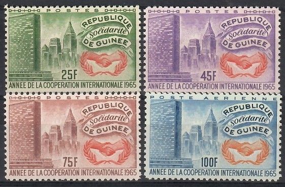 Znaczek Gwinea 1965 Mi 314-317 Czyste **