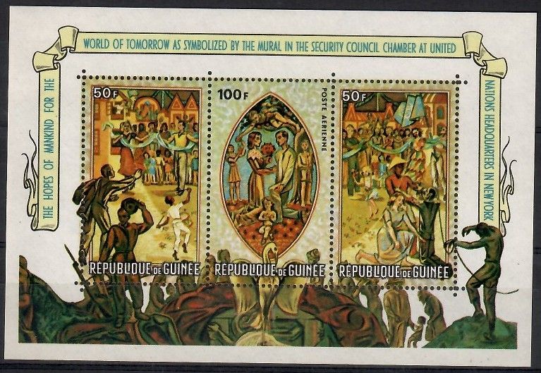 Znaczek Gwinea 1967 Mi bl 26 Czyste **