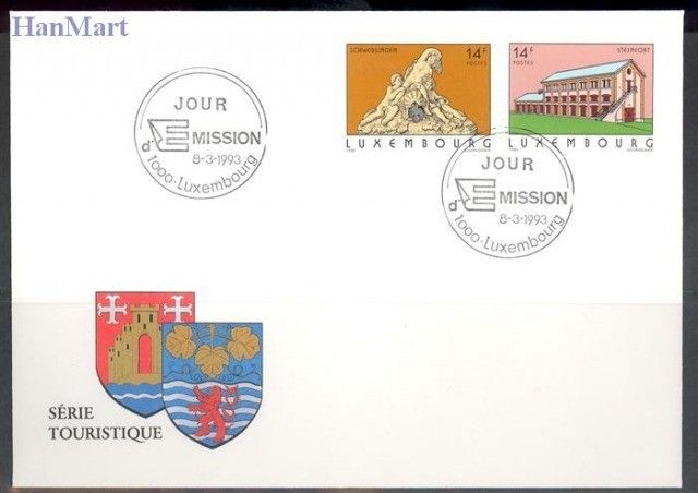 Znaczek Luksemburg 1993 Mi 1316-1317 FDC