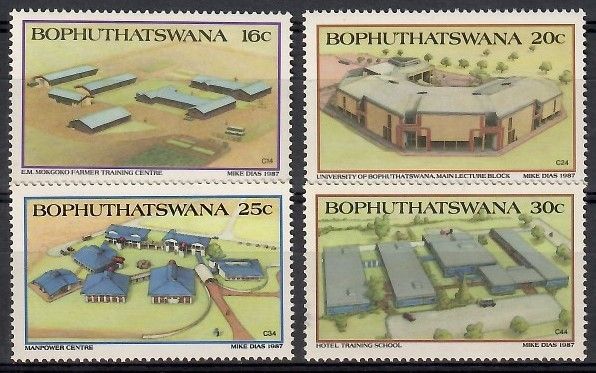Znaczek Bophuthatswana 1987 Mi 190-193 Czyste **