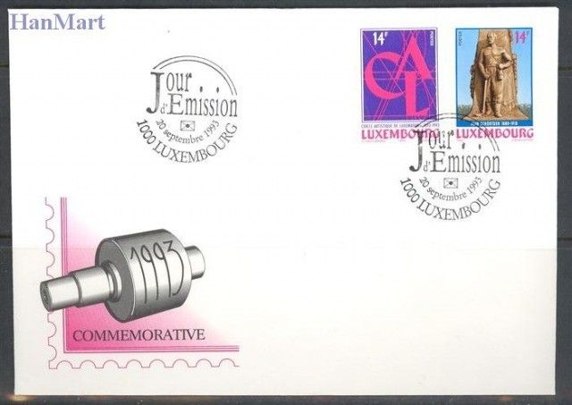 Znaczek Luksemburg 1993 Mi 1327-1328 FDC