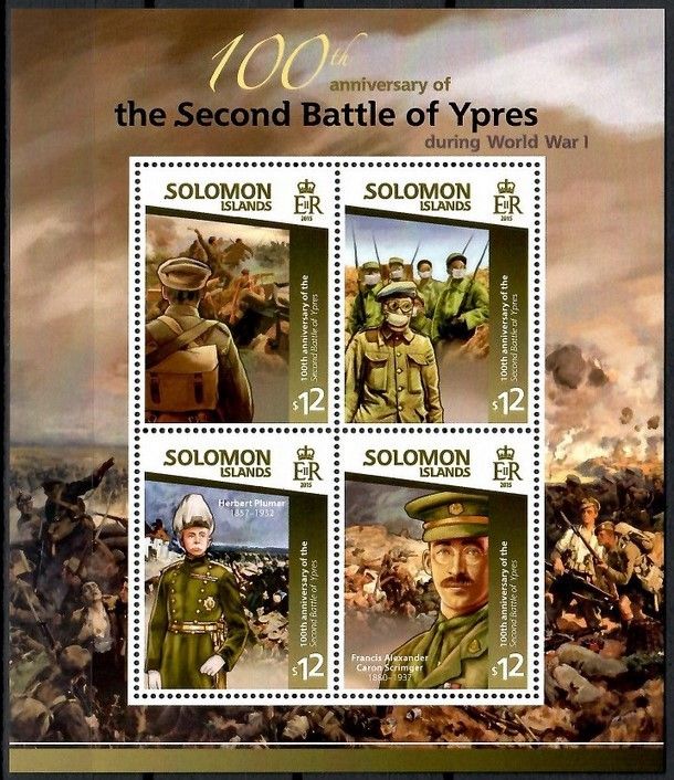 Znaczek Wyspy Salomona 2015 Mi ark 3032-3035 Czyste **