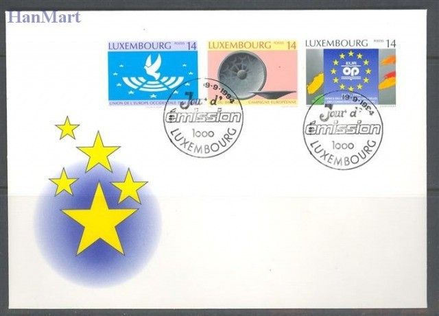 Znaczek Luksemburg 1994 Mi 1346-1348 FDC