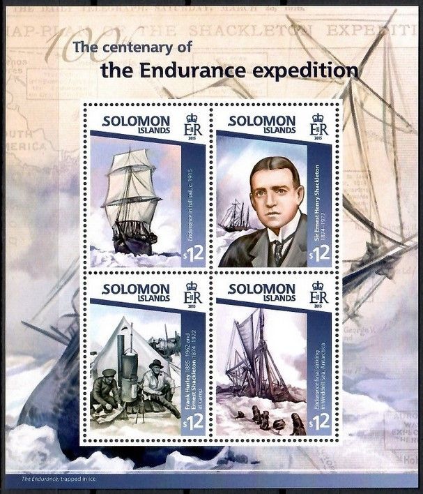 Znaczek Wyspy Salomona 2015 Mi ark 3037-3040 Czyste **