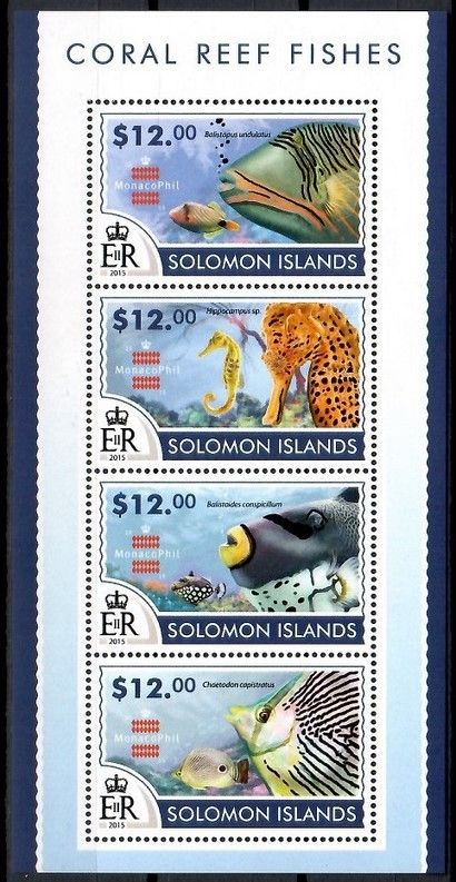 Znaczek Wyspy Salomona 2015 Mi ark 3112-3115 Czyste **