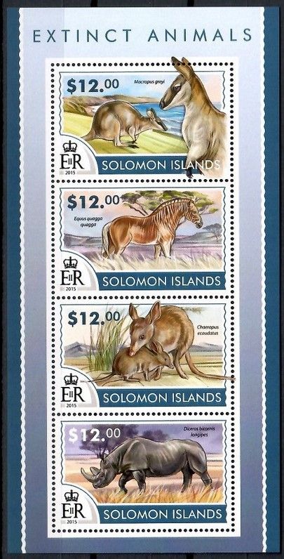 Znaczek Wyspy Salomona 2015 Mi ark 3137-3140 Czyste **