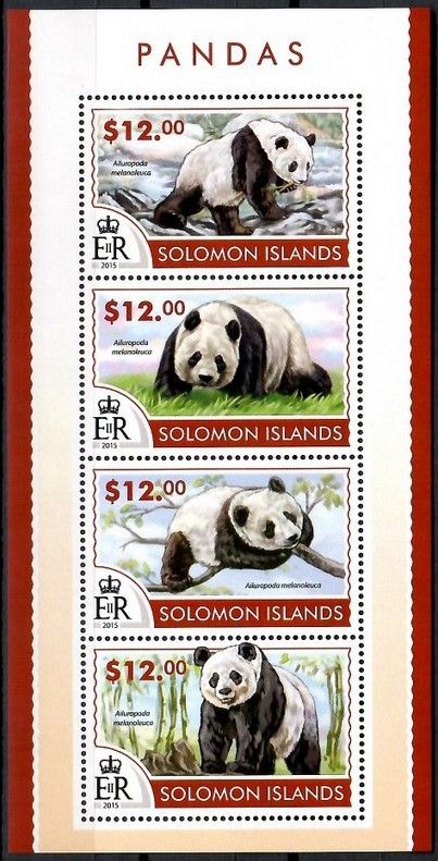 Znaczek Wyspy Salomona 2015 Mi ark 3142-3145 Czyste **