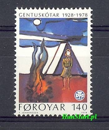 Znaczek Wyspy Owcze 1978 Mi 41 Czyste **