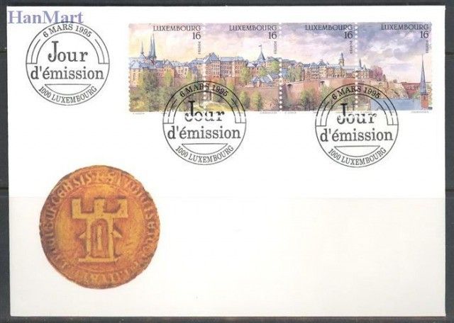 Znaczek Luksemburg 1995 Mi 1363-1366 FDC