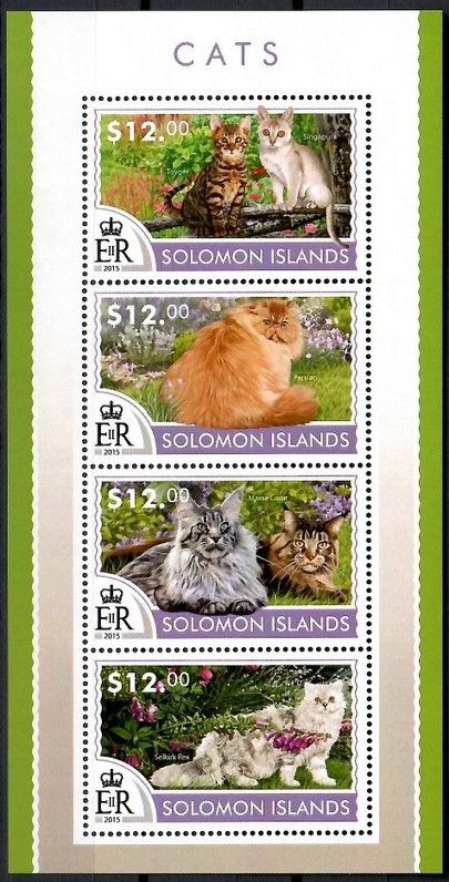 Znaczek Wyspy Salomona 2015 Mi ark 3162-3165 Czyste **