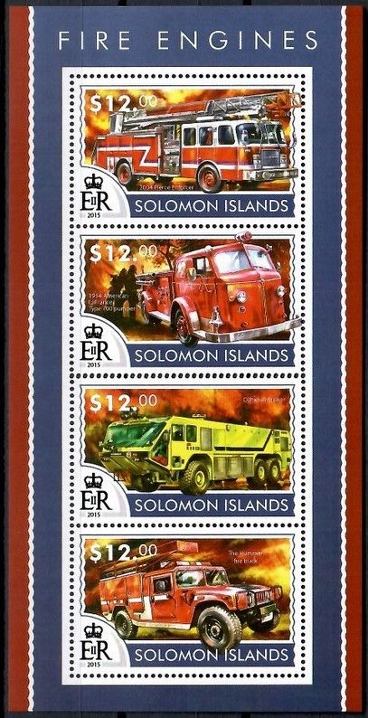 Znaczek Wyspy Salomona 2015 Mi ark 3182-3185 Czyste **