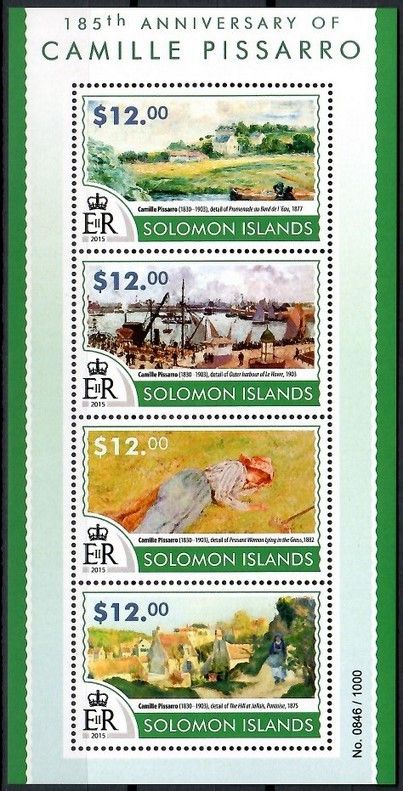 Znaczek Wyspy Salomona 2015 Mi ark 3252-3255 Czyste **