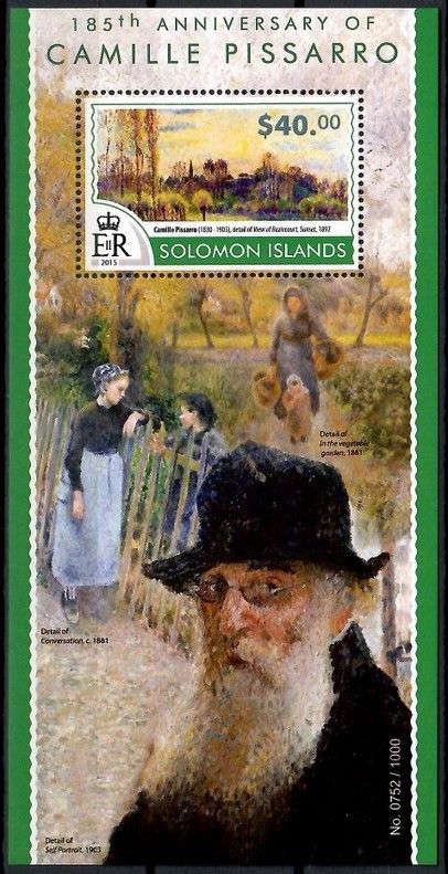 Znaczek Wyspy Salomona 2015 Mi bl 432 Czyste **