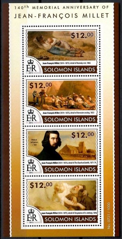 Znaczek Wyspy Salomona 2015 Mi ark 3257-3260 Czyste **