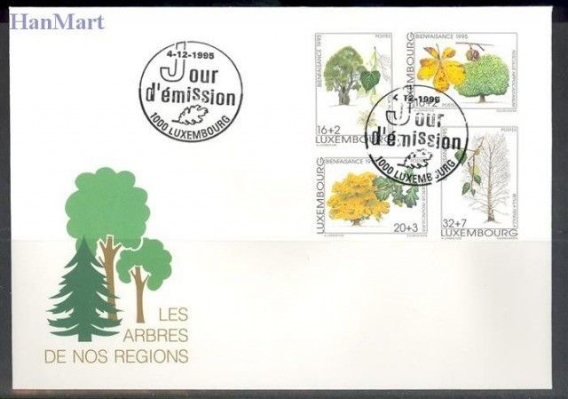 Znaczek Luksemburg 1995 Mi 1380-1383 FDC