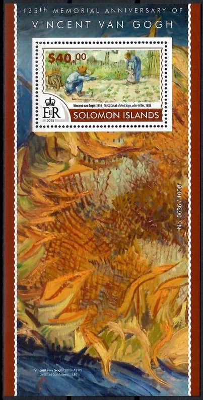 Znaczek Wyspy Salomona 2015 Mi bl 434 Czyste **