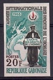 Znaczek Gabon 1968 Mi 317B Czyste **
