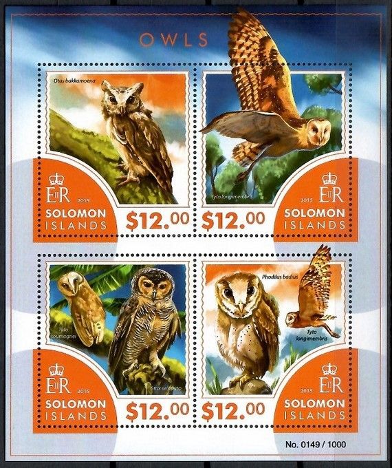 Znaczek Wyspy Salomona 2015 Mi ark 3312-3315 Czyste **