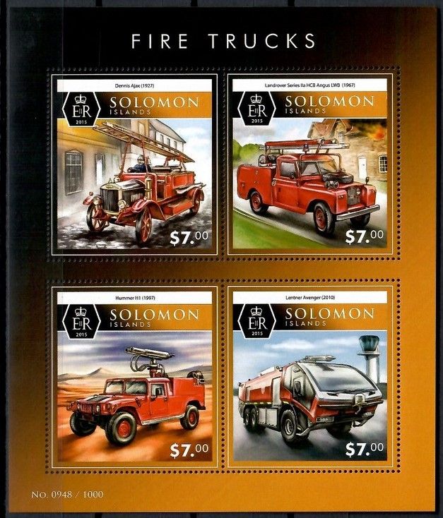 Znaczek Wyspy Salomona 2015 Mi ark 3436-3439 Czyste **