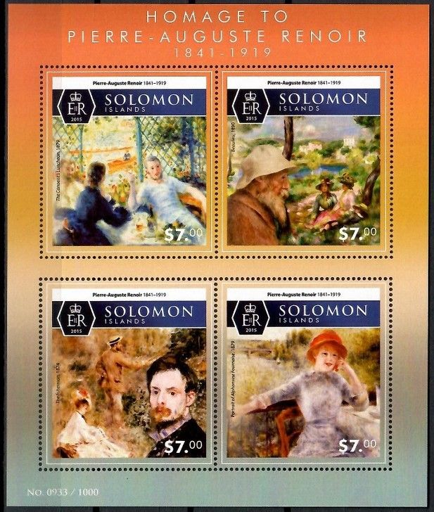 Znaczek Wyspy Salomona 2015 Mi ark 3441-3444 Czyste **