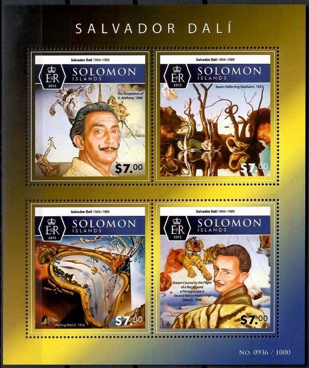 Znaczek Wyspy Salomona 2015 Mi ark 3446-3449 Czyste **