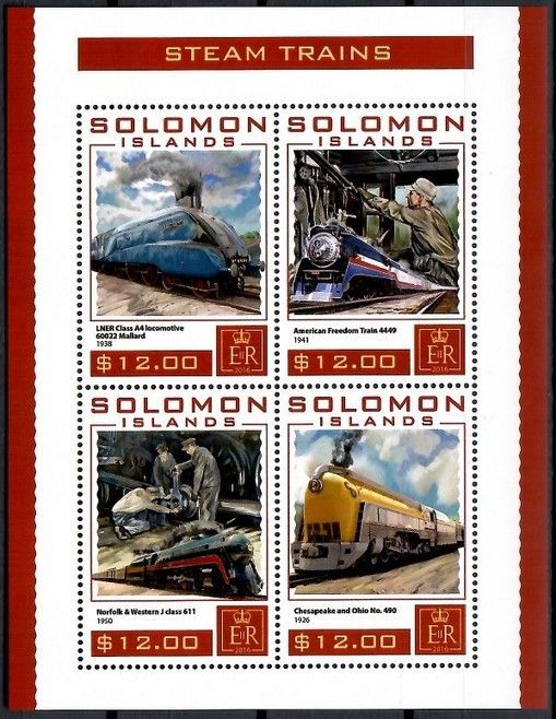 Znaczek Wyspy Salomona 2016 Mi ark 3896-3899 Czyste **