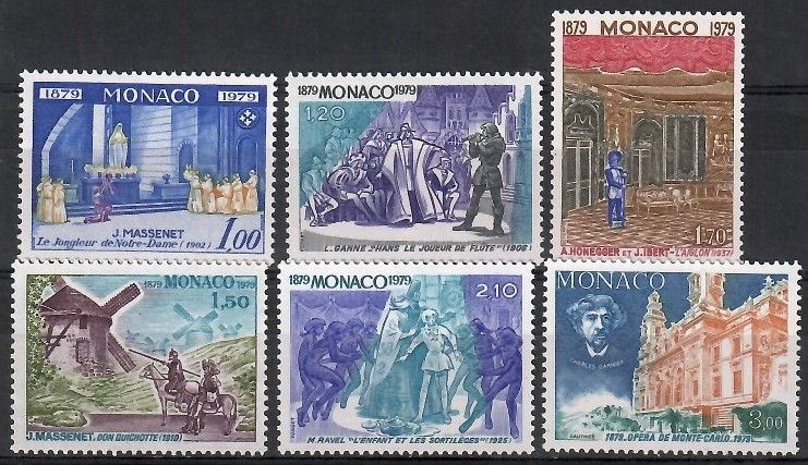 Znaczek Monako 1979 Mi 1364-1369 Czyste **