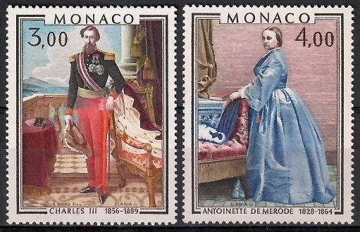 Znaczek Monako 1979 Mi 1390-1391 Czyste **