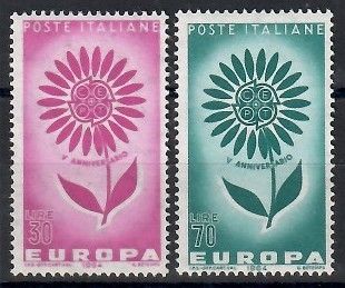 Znaczek Włochy 1964 Mi 1164-1165 Czyste **