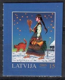 Znaczek Łotwa 2005 Mi 651 Czyste **