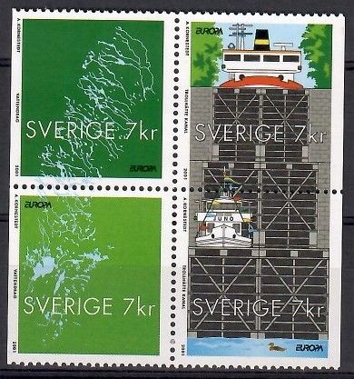 Znaczek Szwecja 2001 Mi 2232-2235 Czyste **