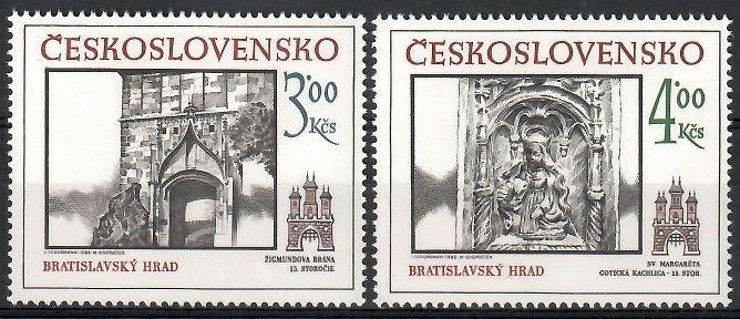 Znaczek Czechosłowacja 1986 Mi 2873-2874 Czyste **