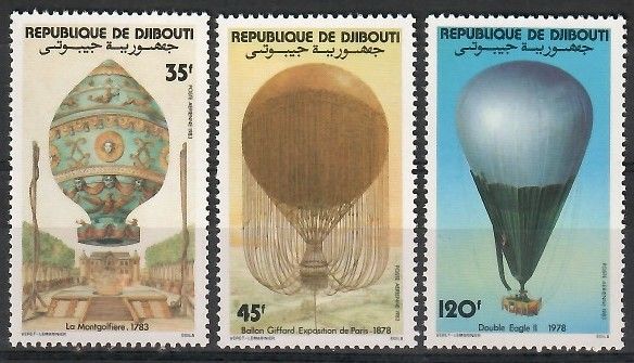 Znaczek Dżibuti 1983 Mi 358-360 Czyste **